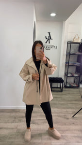 Imper over size beige