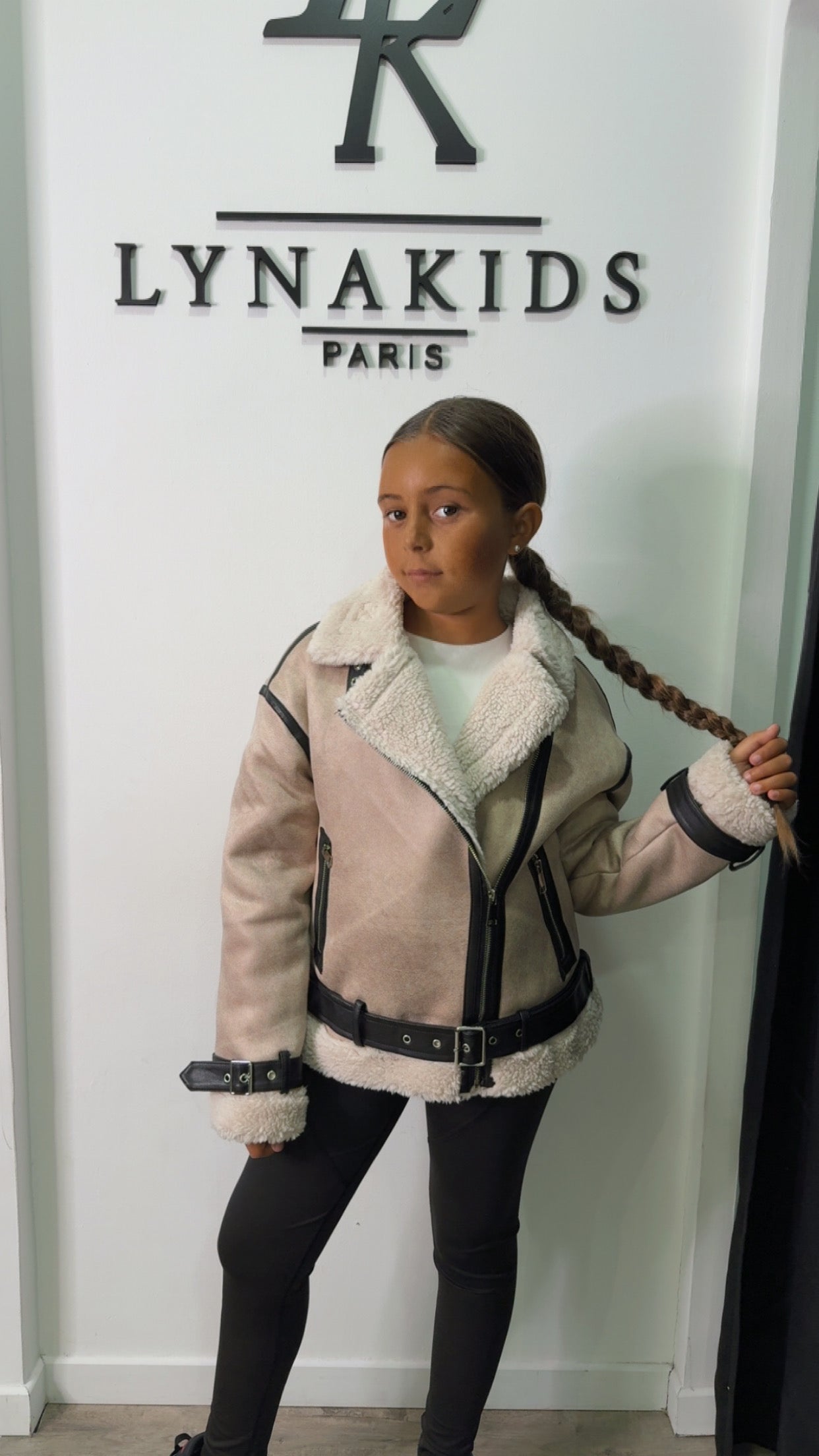 Bombardier beige et marron ￼