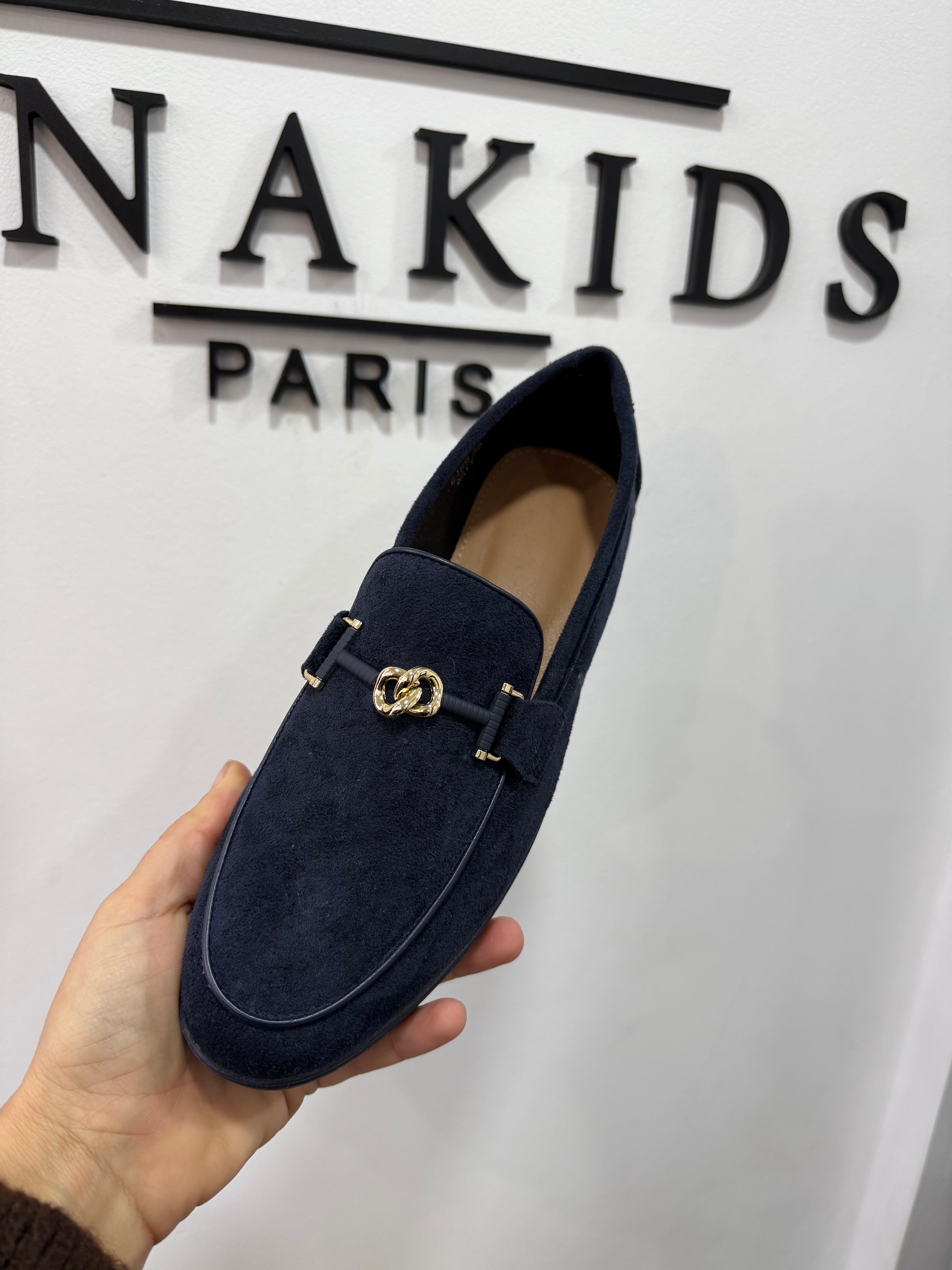 Mocassins bleu nuit