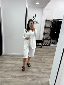 Tailleur Bermuda Blanc