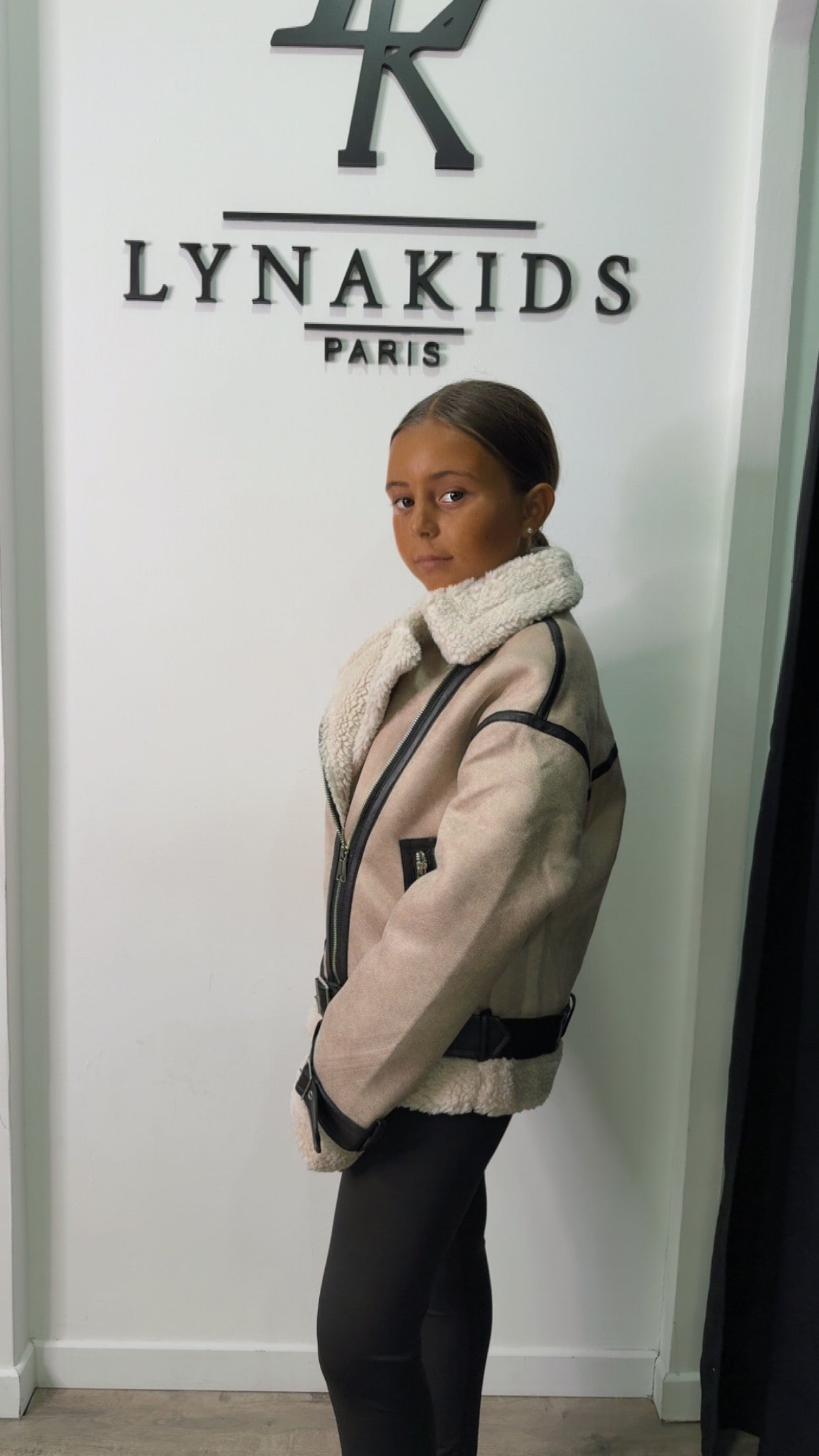 Bombardier beige et marron ￼