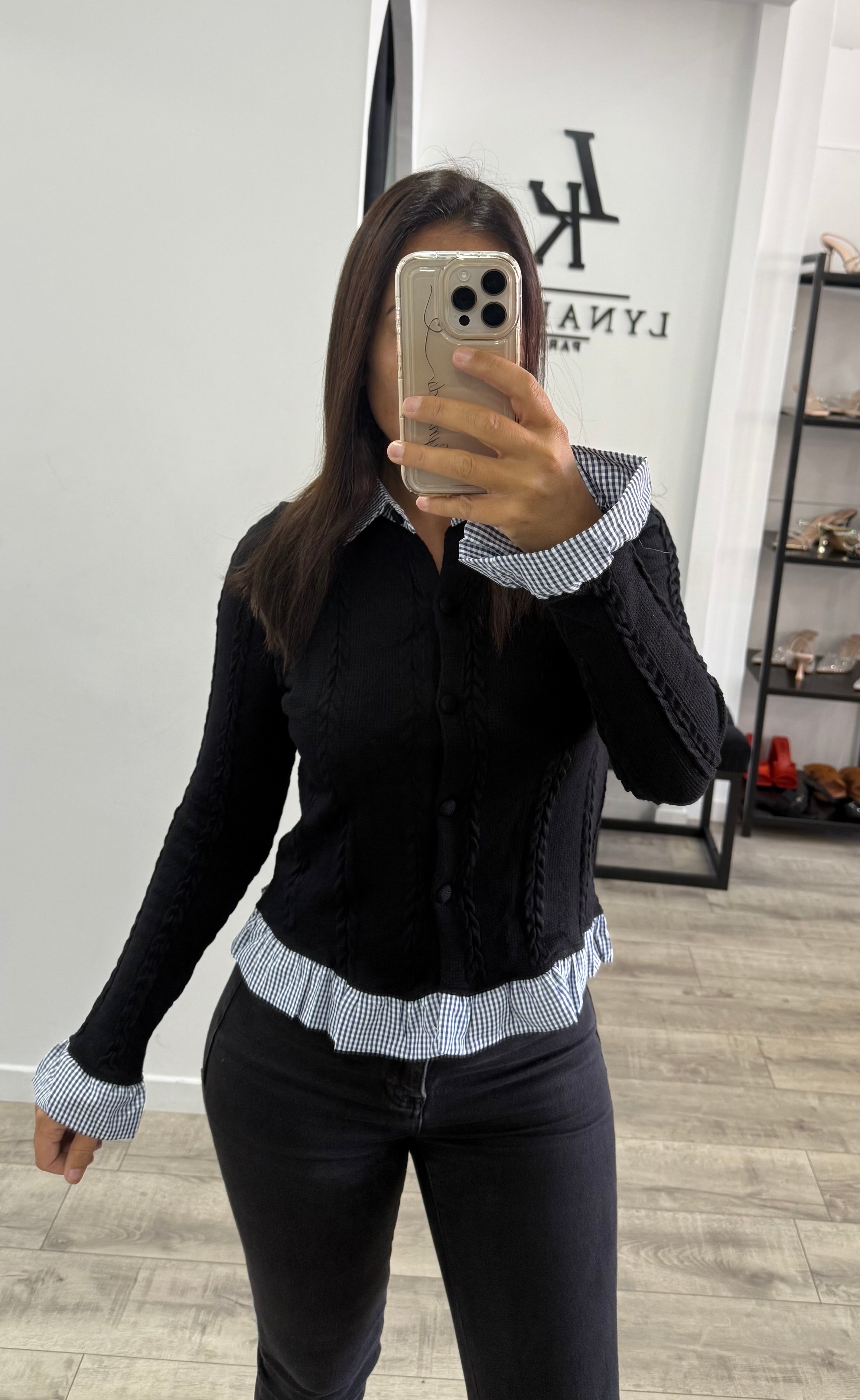 Gilet haut Vichy
