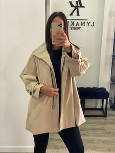 Imper over size beige
