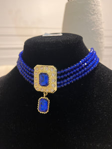 Collier oriental Bleu