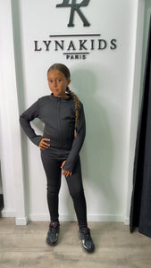 Ensemble de Sport fourrés à l’intérieur noir￼