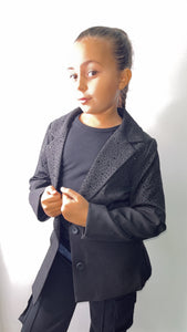 Blazer Noir Strass