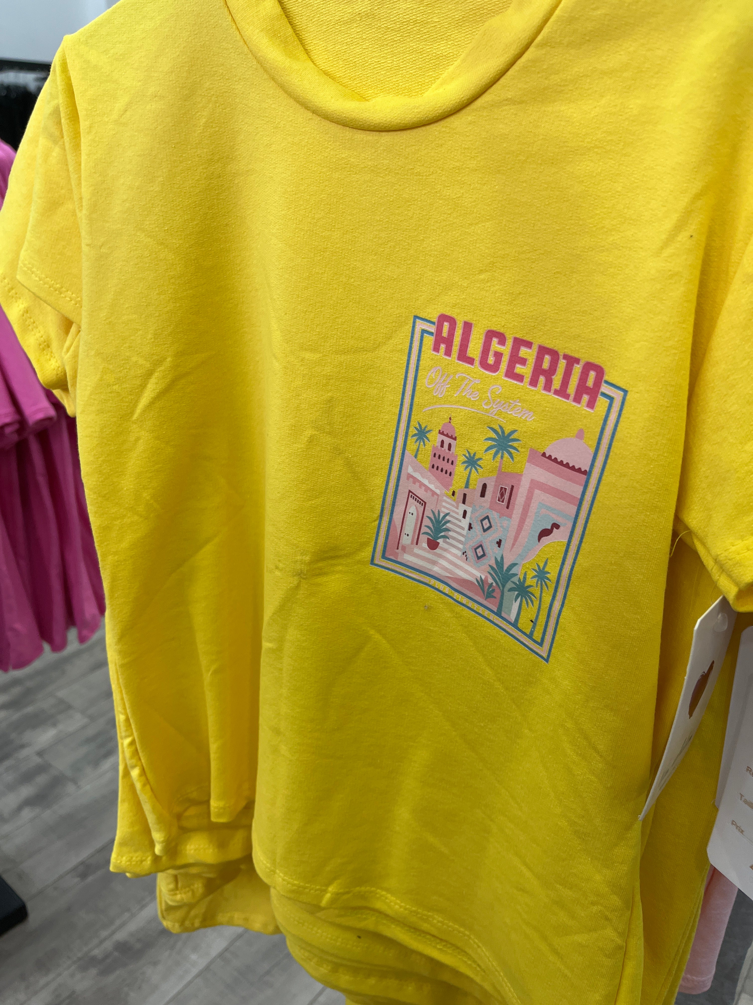 T-shirt Algeria Jaune