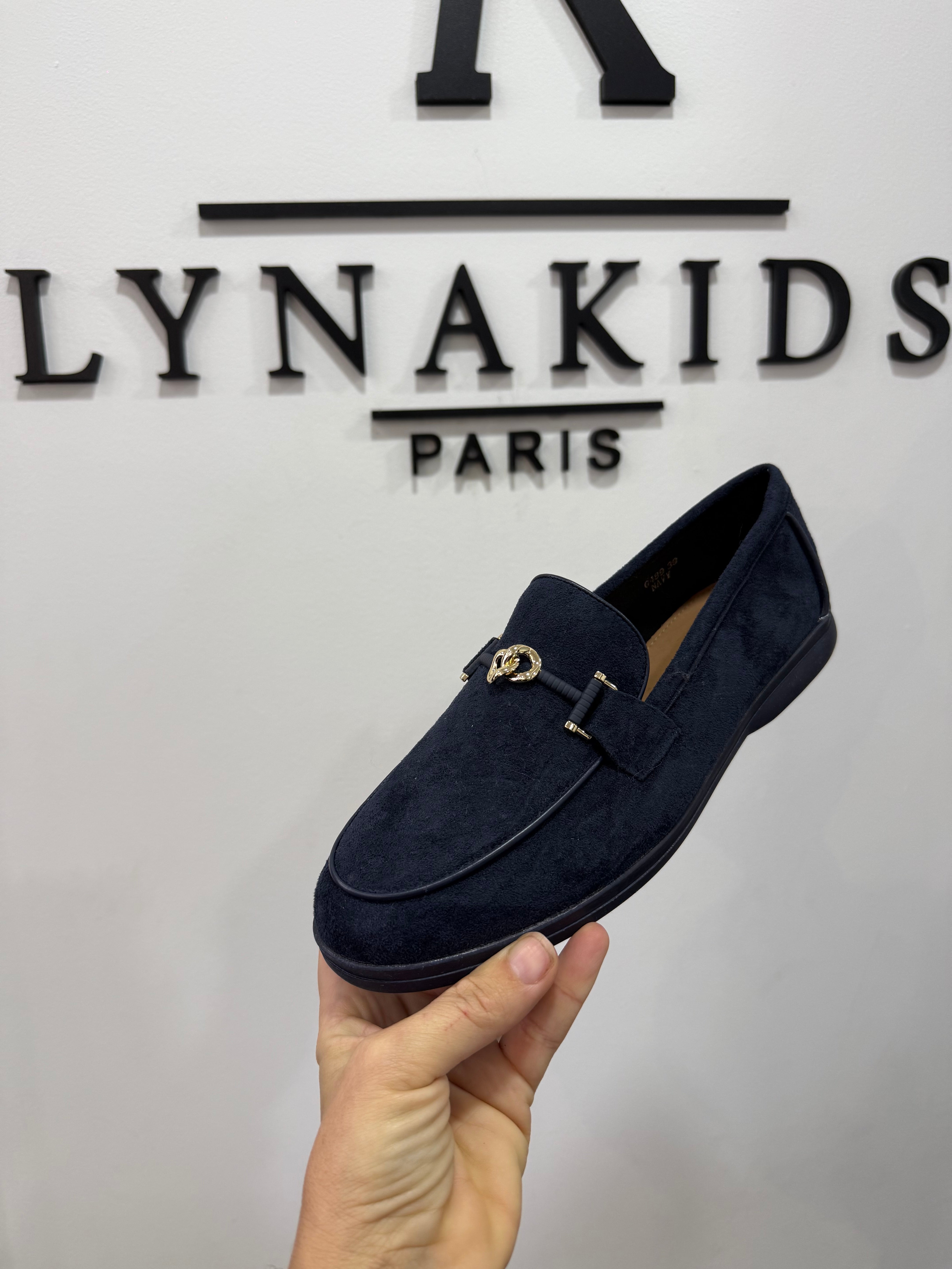 Mocassins bleu nuit