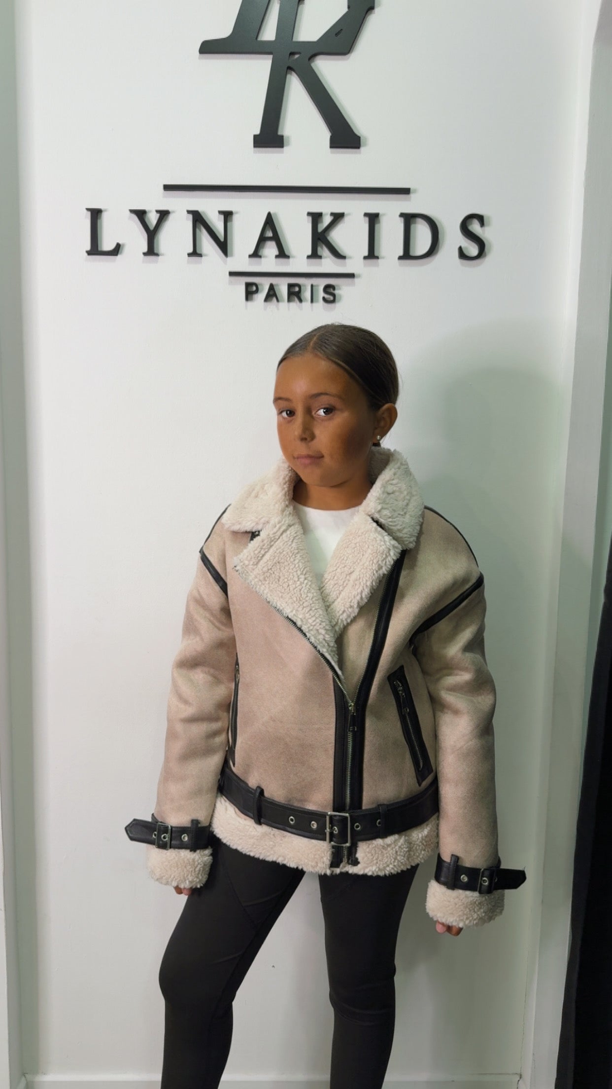 Bombardier beige et marron ￼
