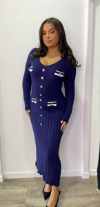 Robe inspi Sandro bleu marine