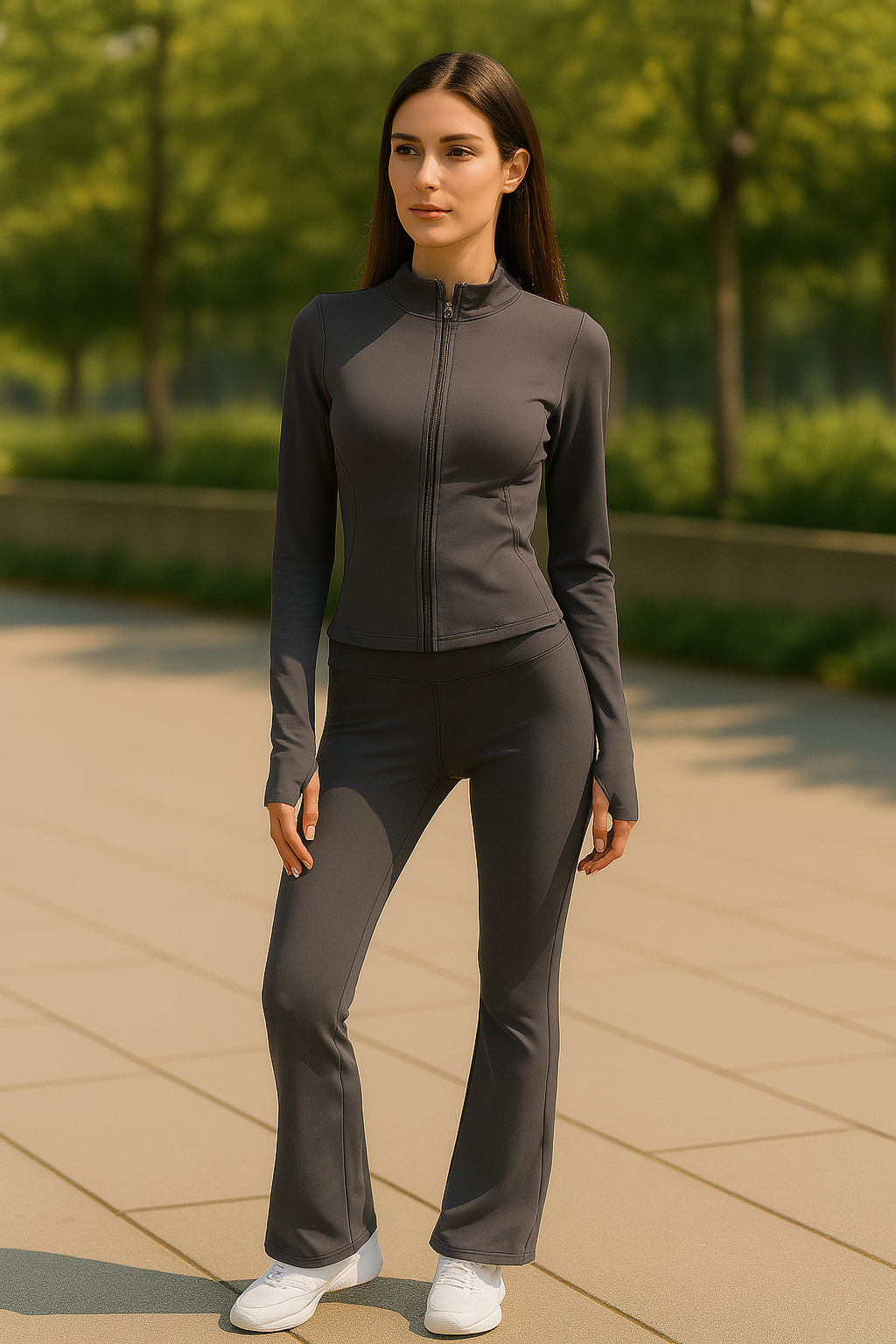 Ensemble survêtement sport Gris évasé