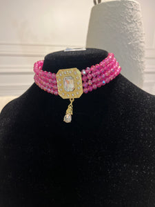 Collier oriental Rose ￼