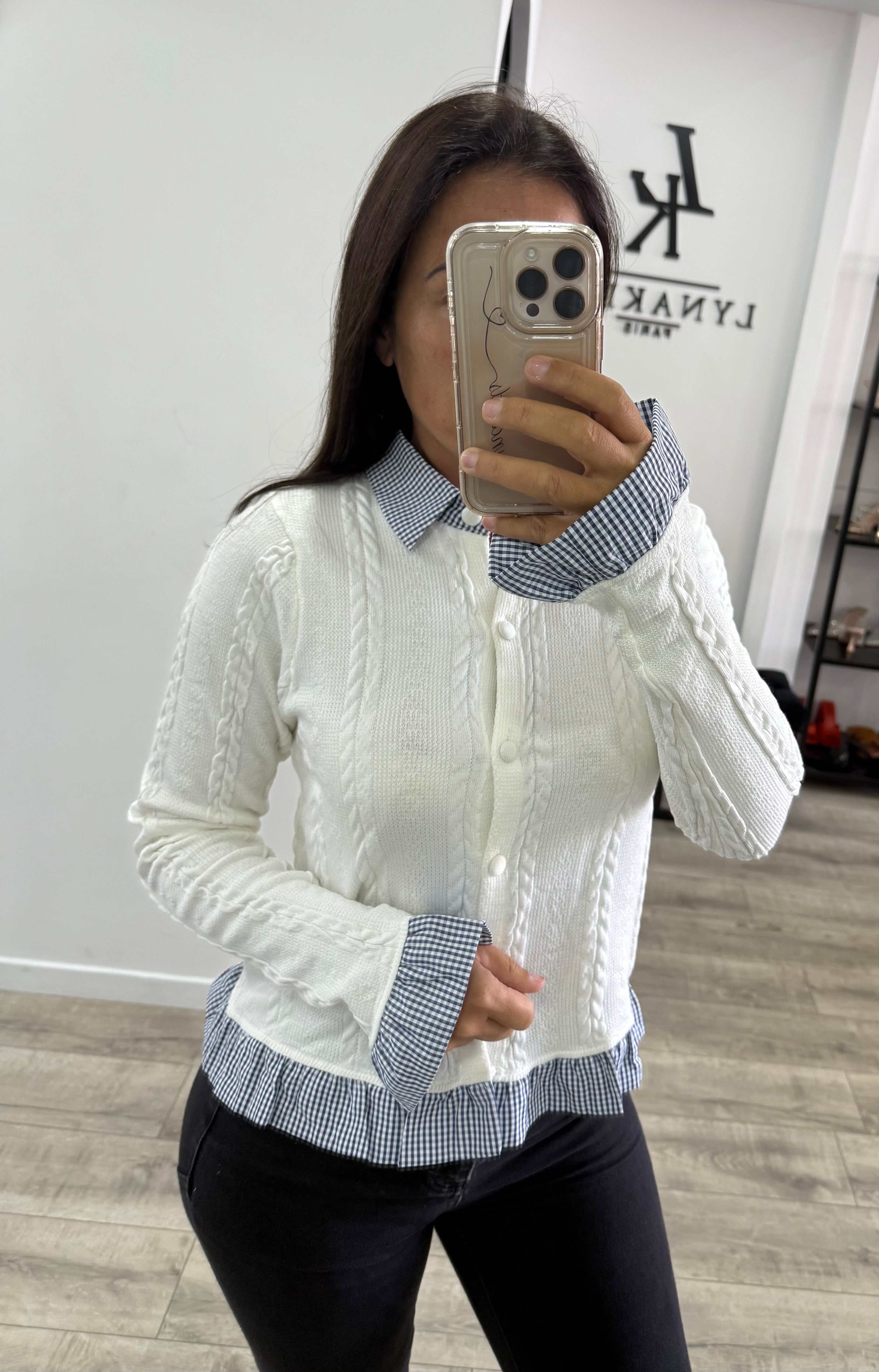 Gilet haut Vichy