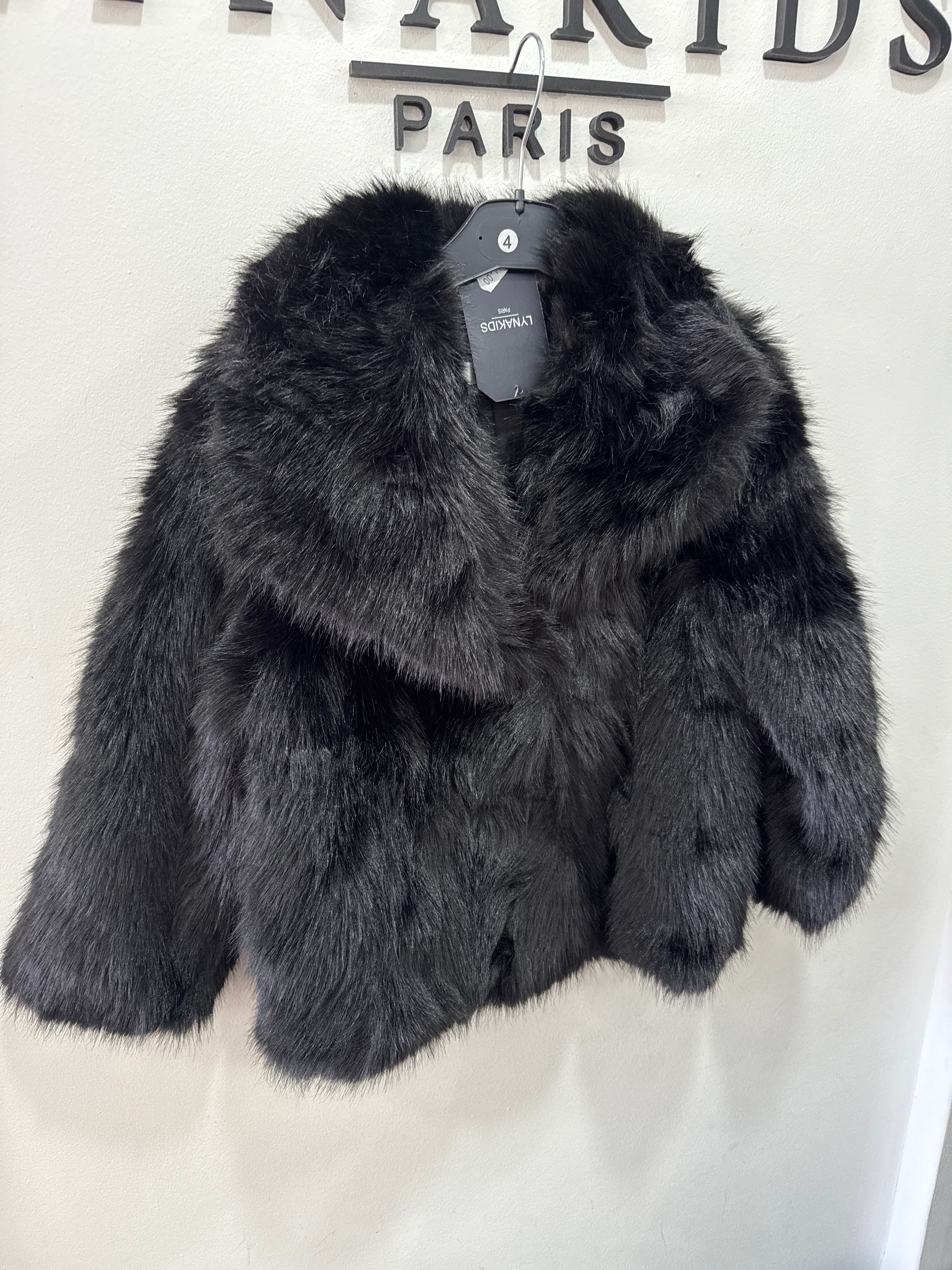 Fausse fourrure Noir