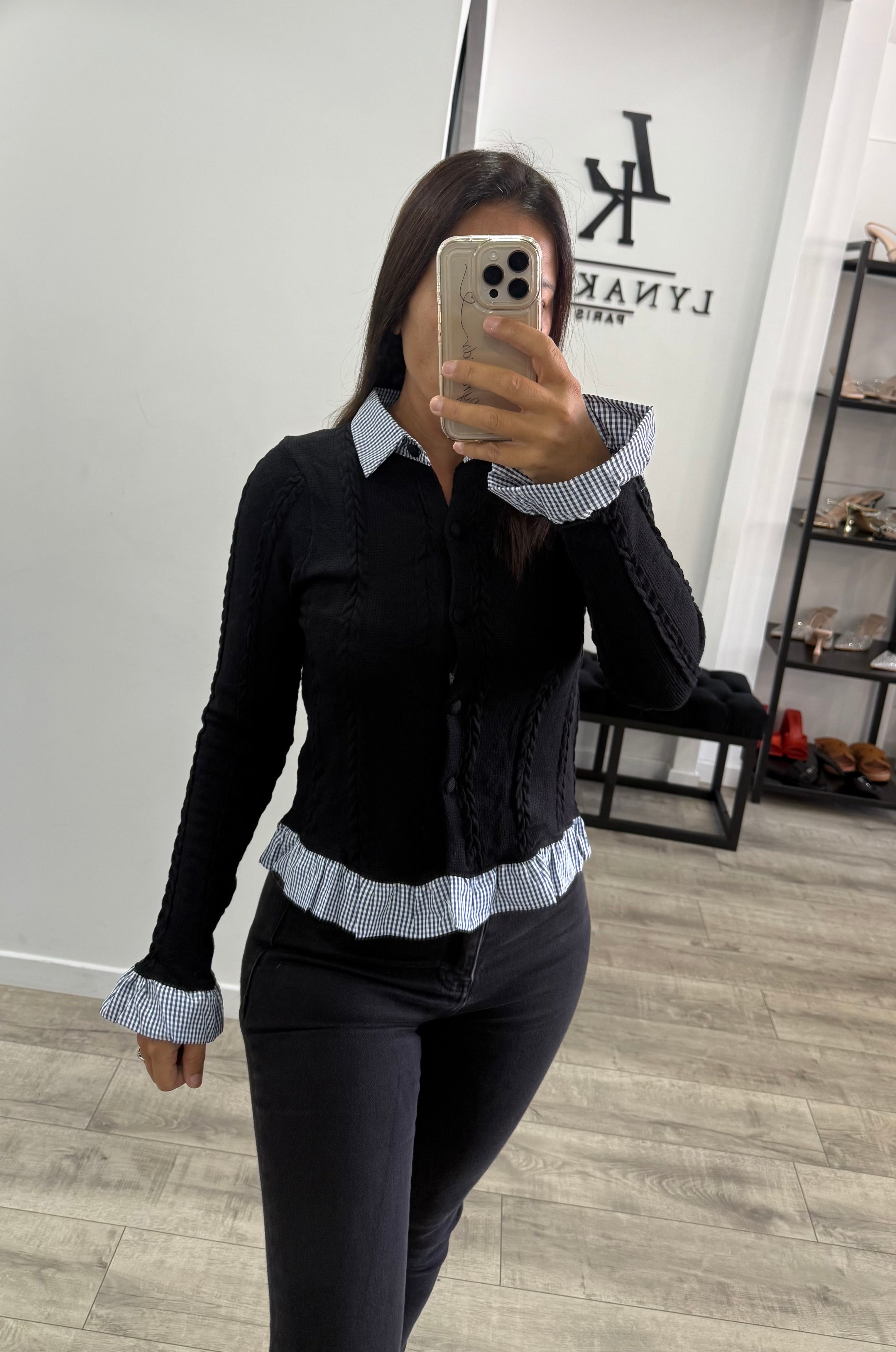Gilet haut Vichy