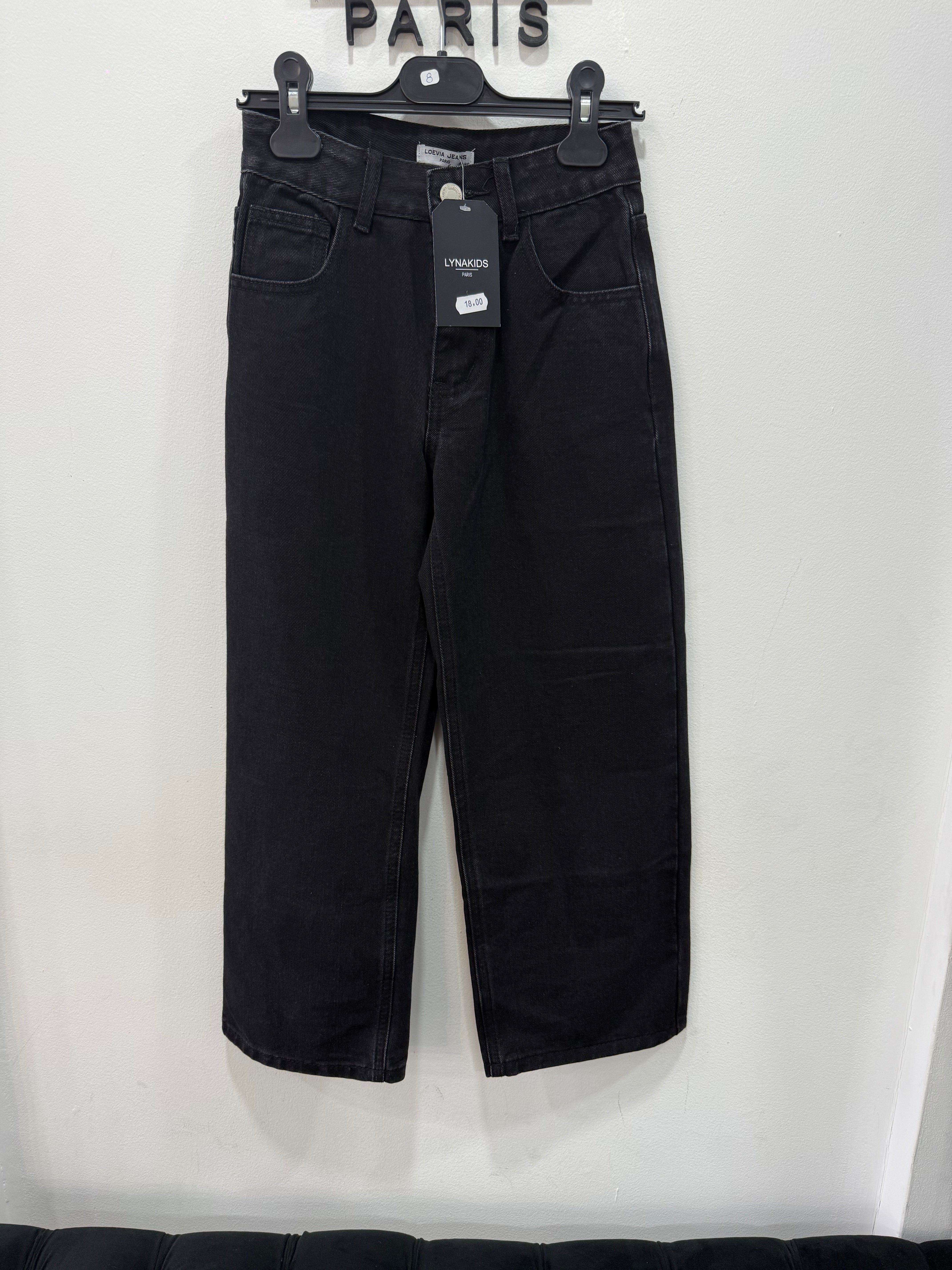 Jeans noir Mom