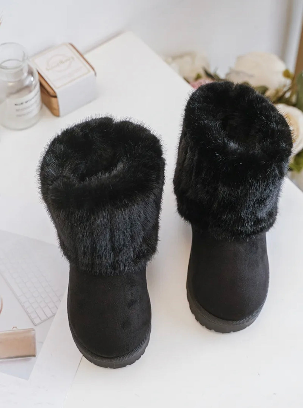 Inspi ugg fourrure noir