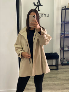 Imper over size beige