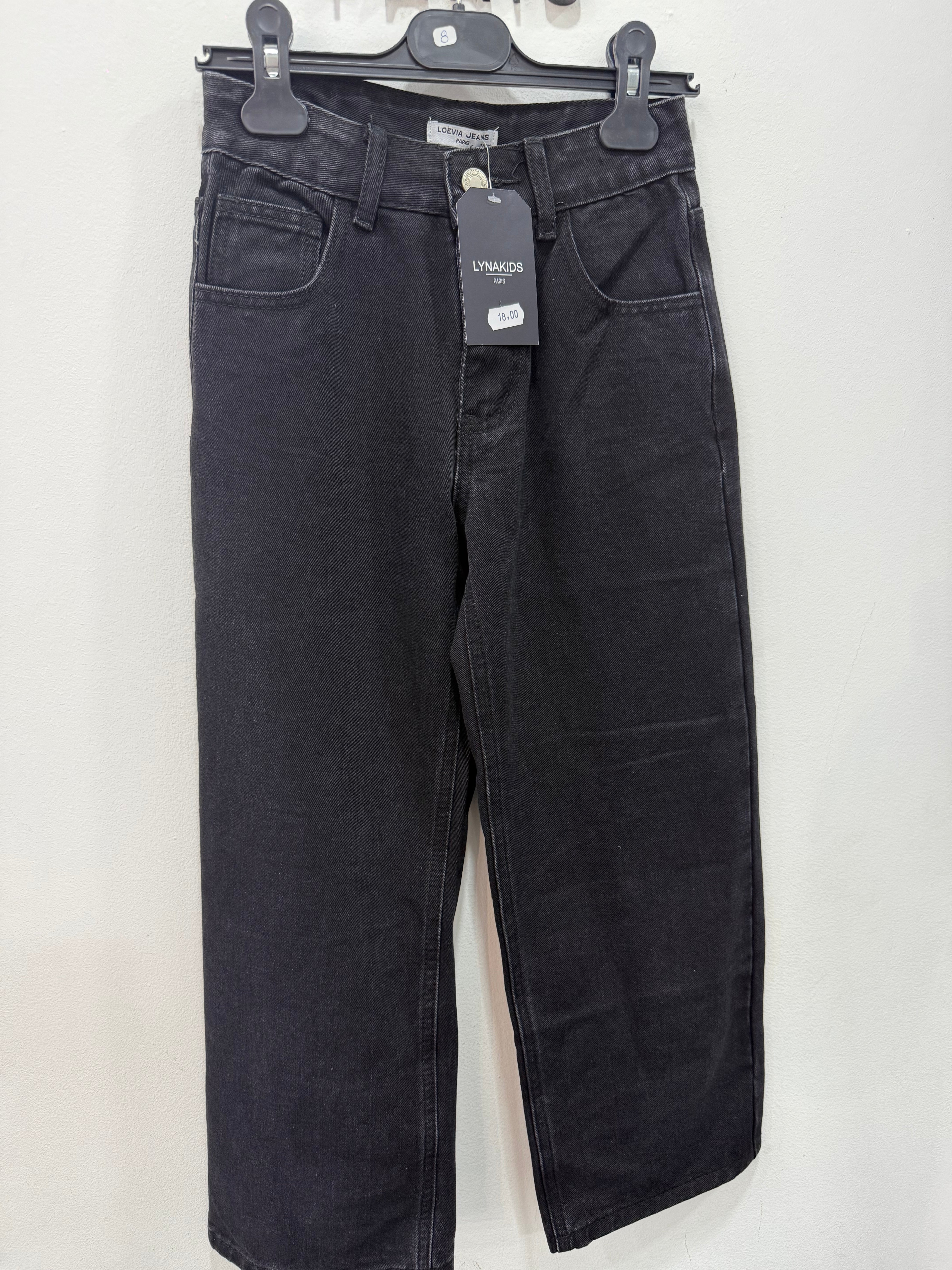 Jeans noir Mom
