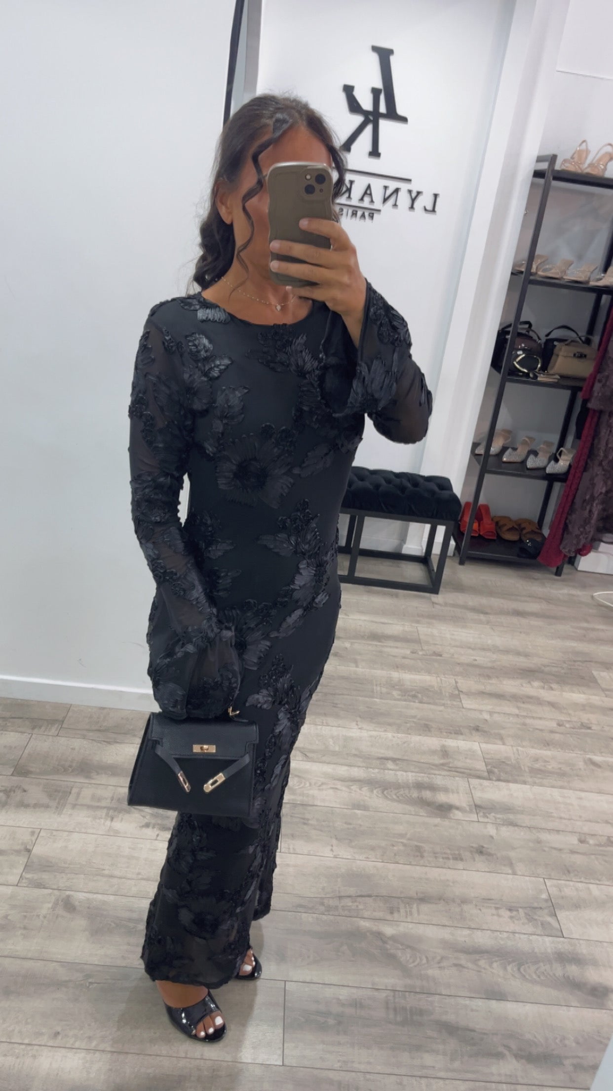 Robe noir longue