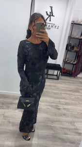 Robe noir longue