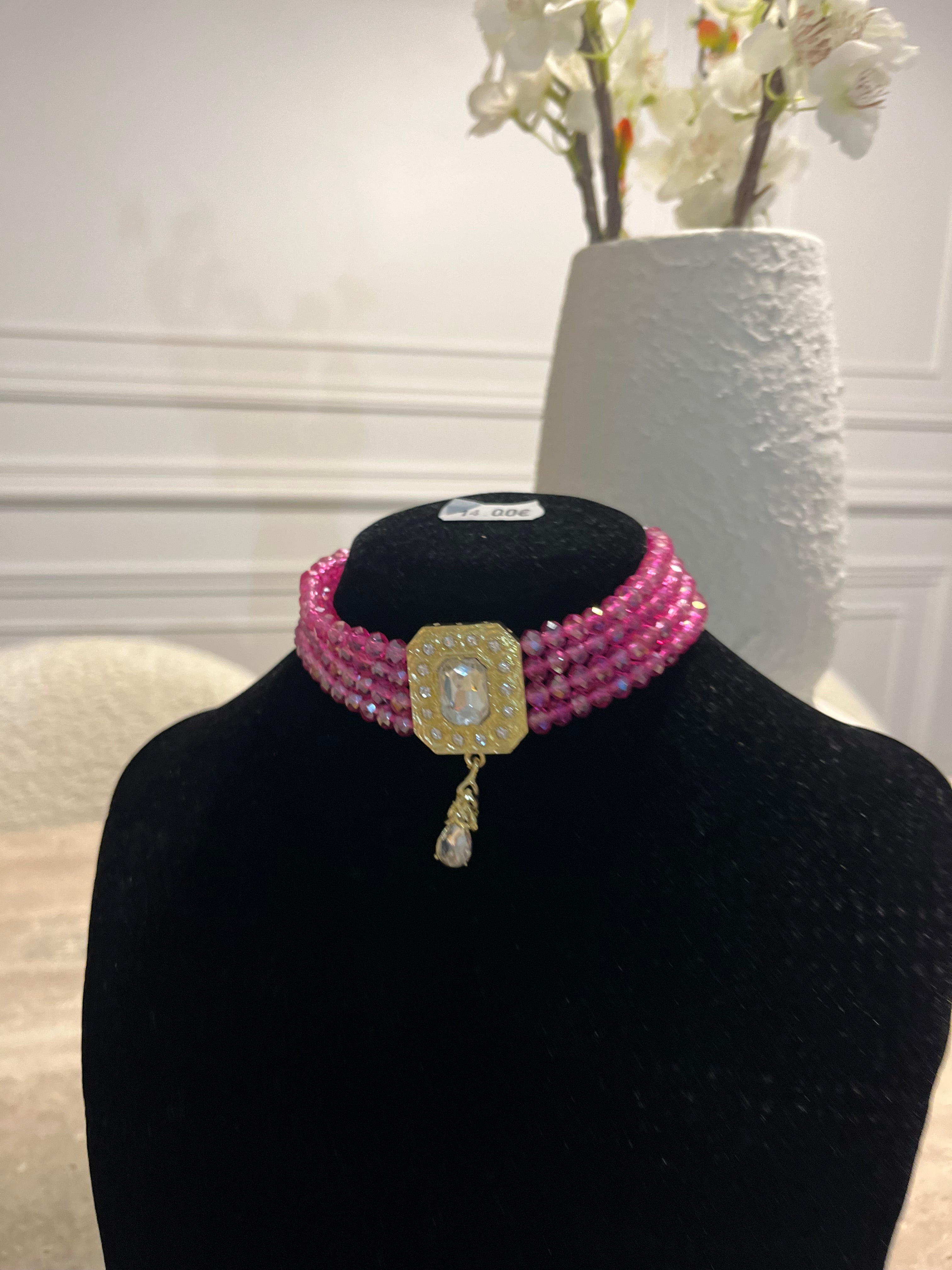 Collier oriental Rose ￼