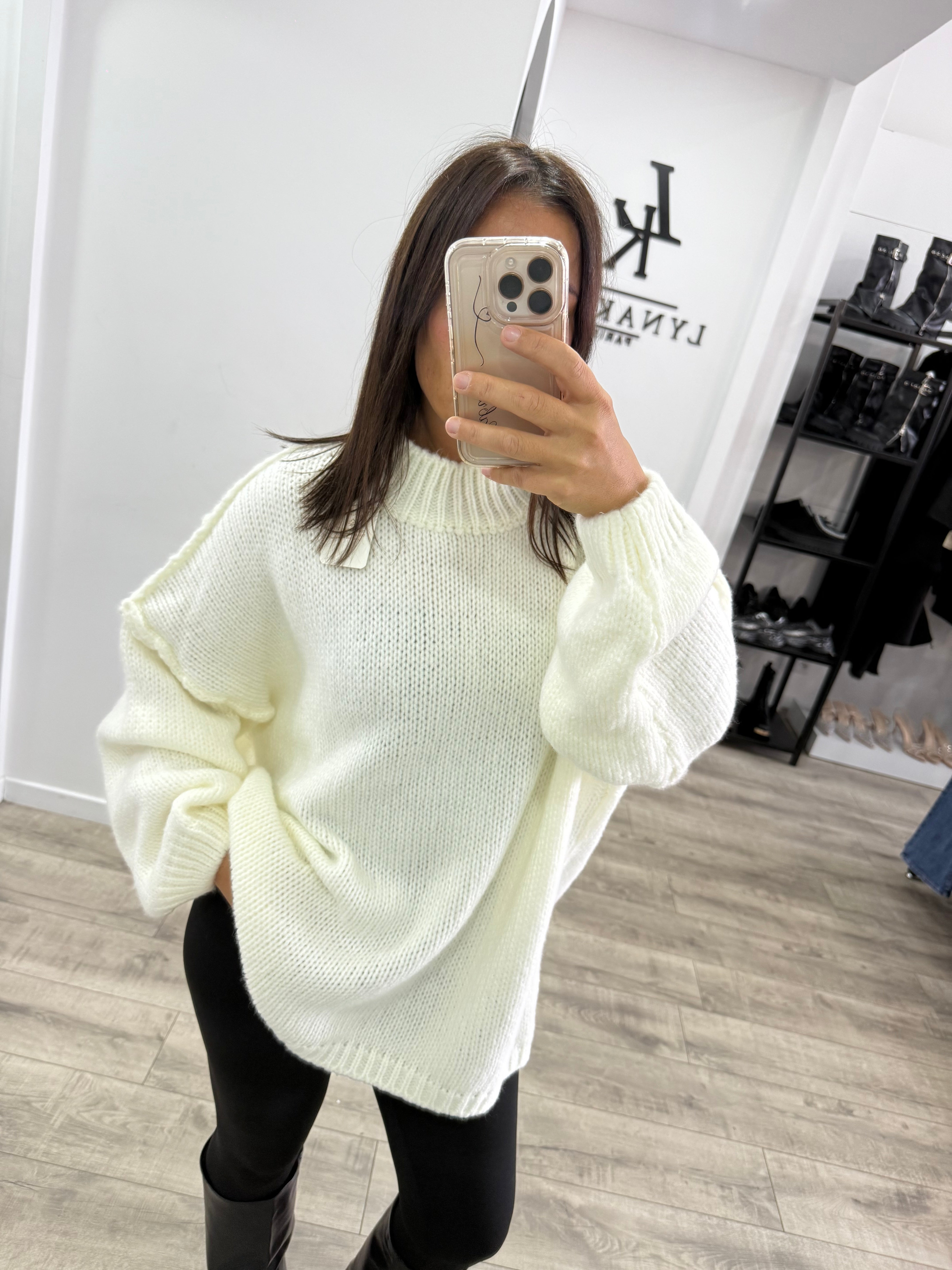 Pull maxi Blanc