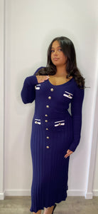 Robe inspi Sandro bleu marine