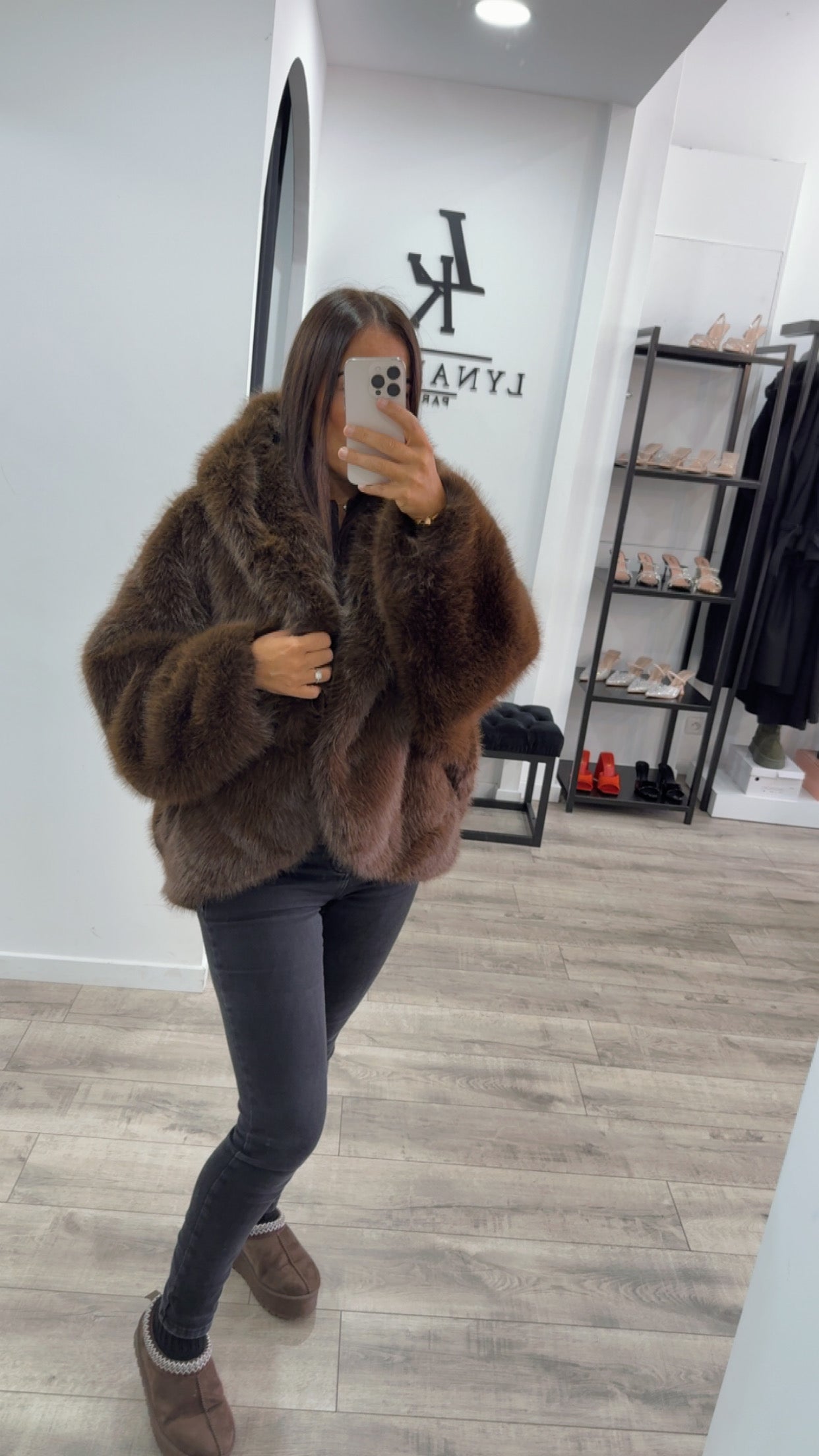 Fausse Fourrure marron