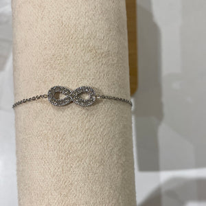 Bracelet infini argenté