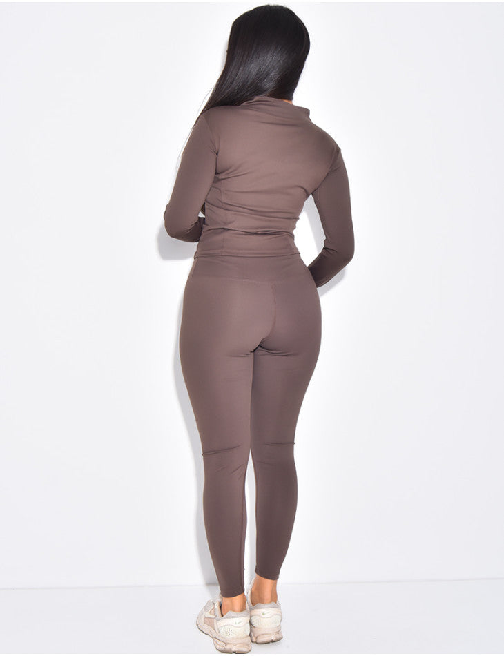 Ensemble survêtement sport Marron