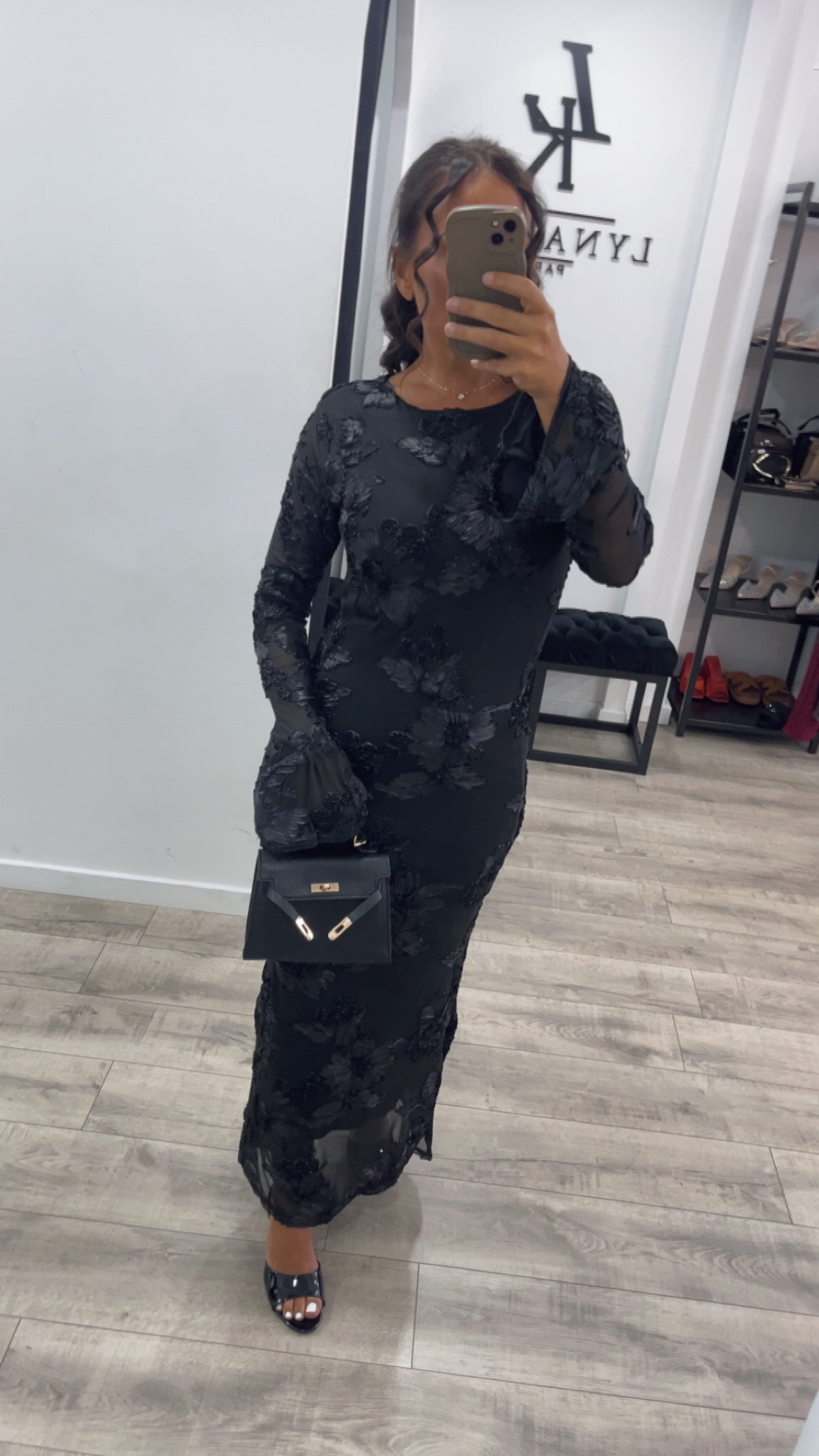 Robe noir longue