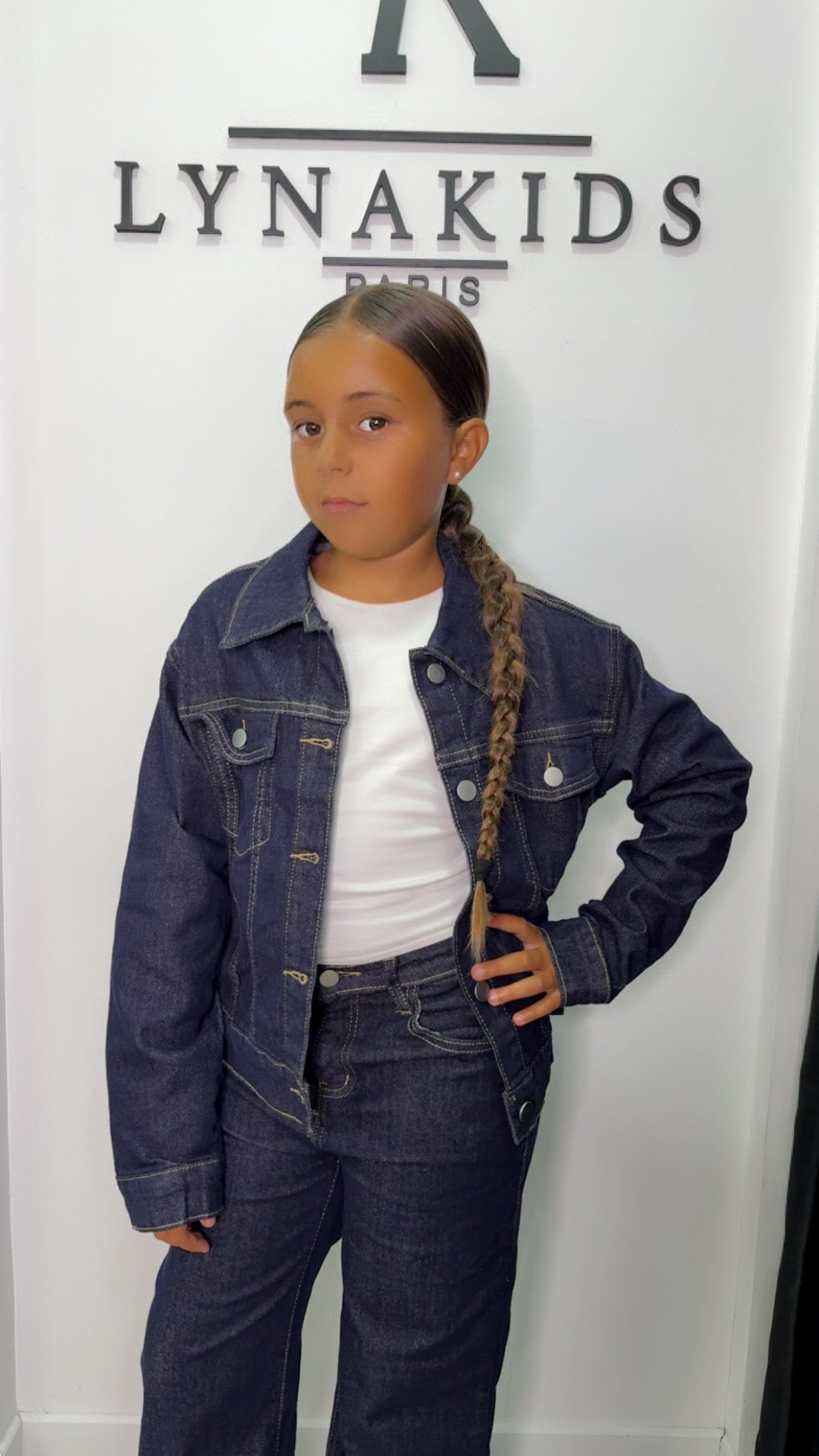 Ensemble jeans bleu brut