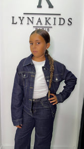 Ensemble jeans bleu brut
