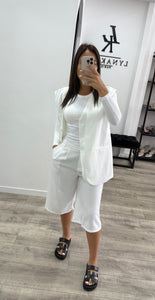 Tailleur Bermuda Blanc