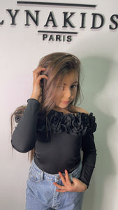 Body fleur noir