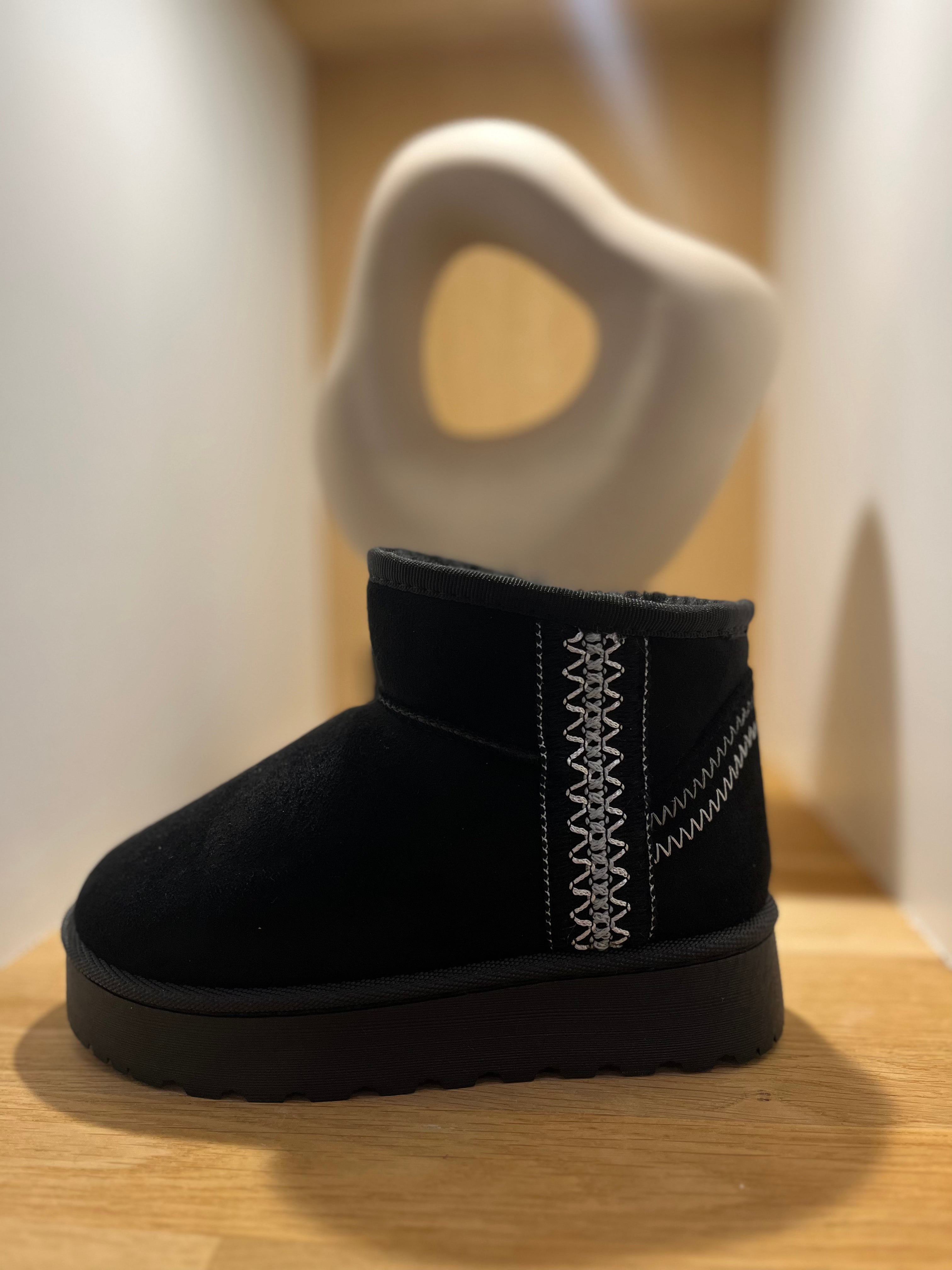 Inspi Ugg noir compensé nouveauté