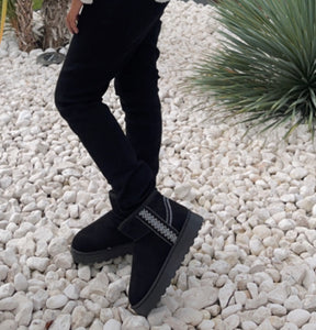 Inspi Ugg noir compensé nouveauté