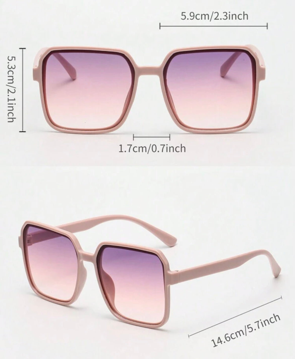 Lunettes solaires rose