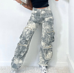 Jeans cargo avec motifs