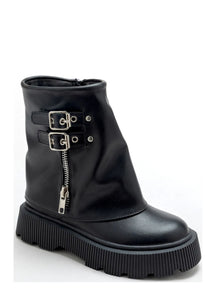 Bottes noir fermeture